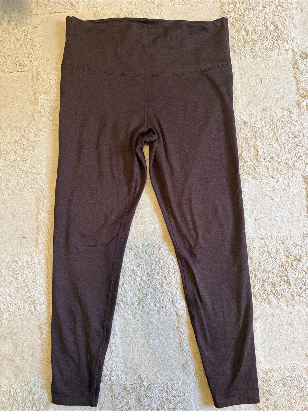Womens High-Waist Brown Leggings